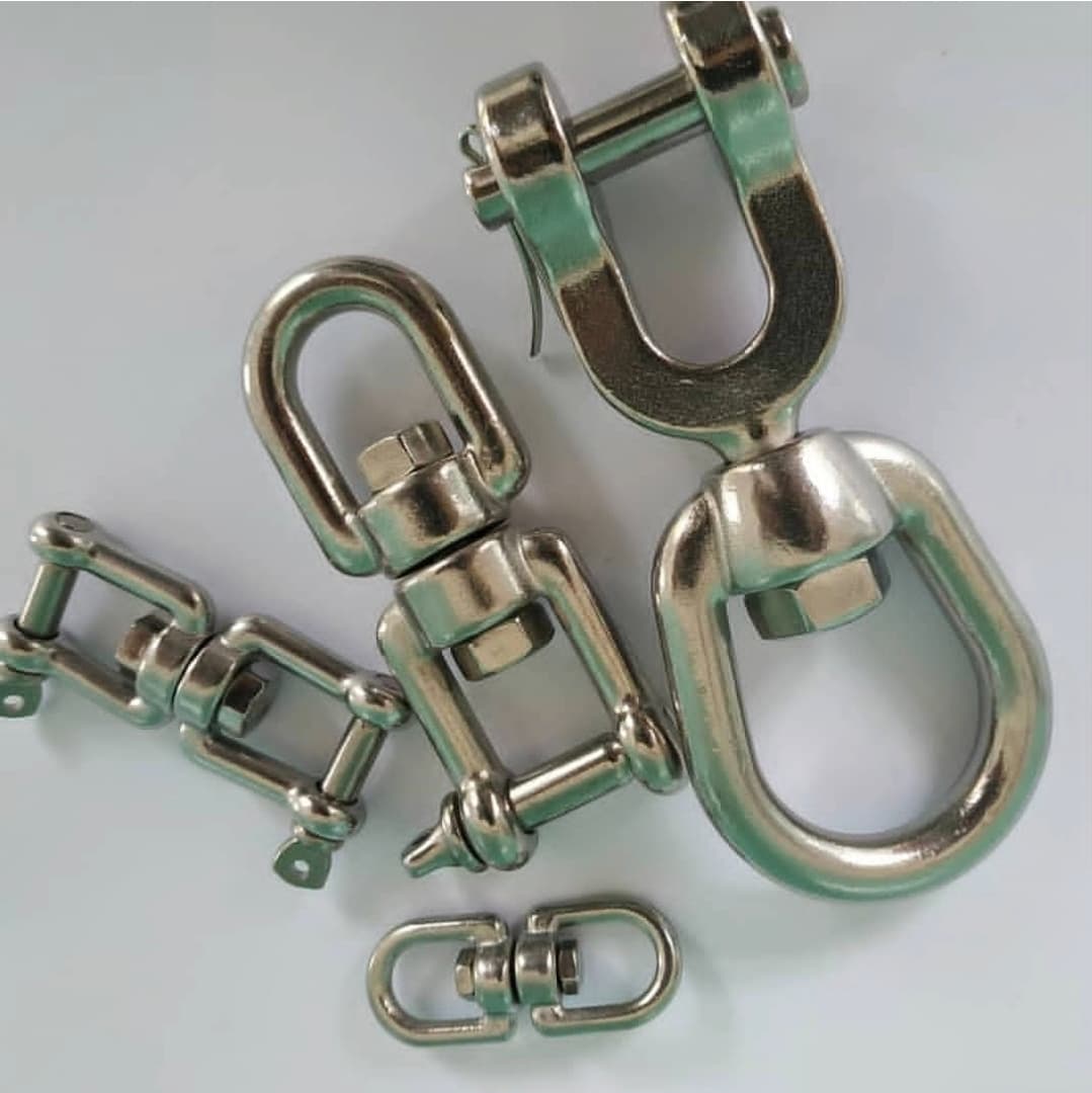 Bolts and nuts on a metallic surface